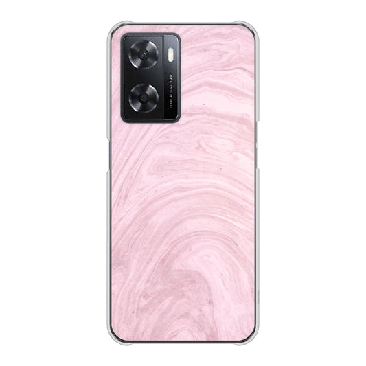 OPPO A77 KM873 大理石ラベンダー ハードケース 背面印刷