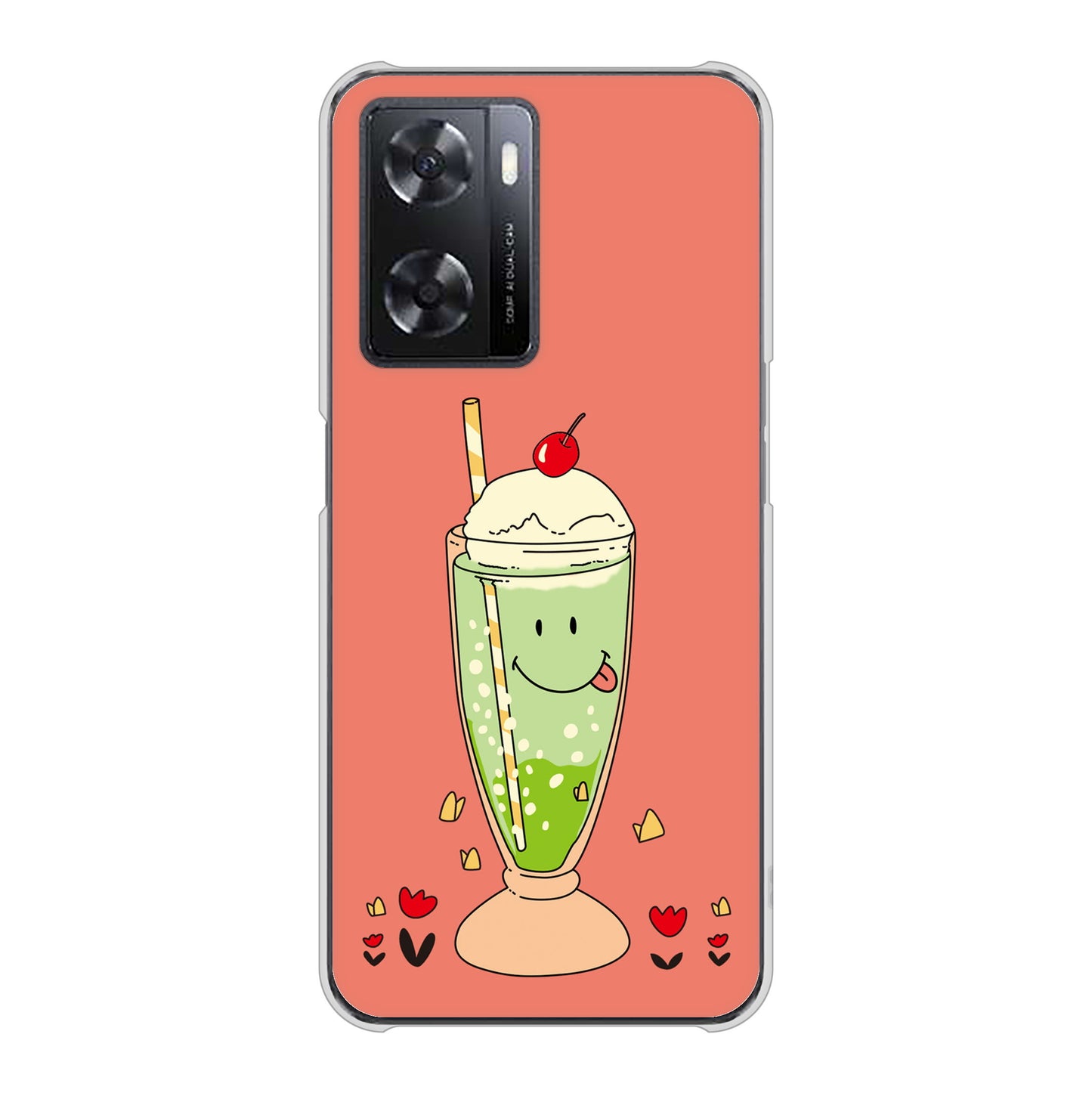 OPPO A77 高画質仕上げ 背面印刷 ハードケース【MA900 クリームソーダ】