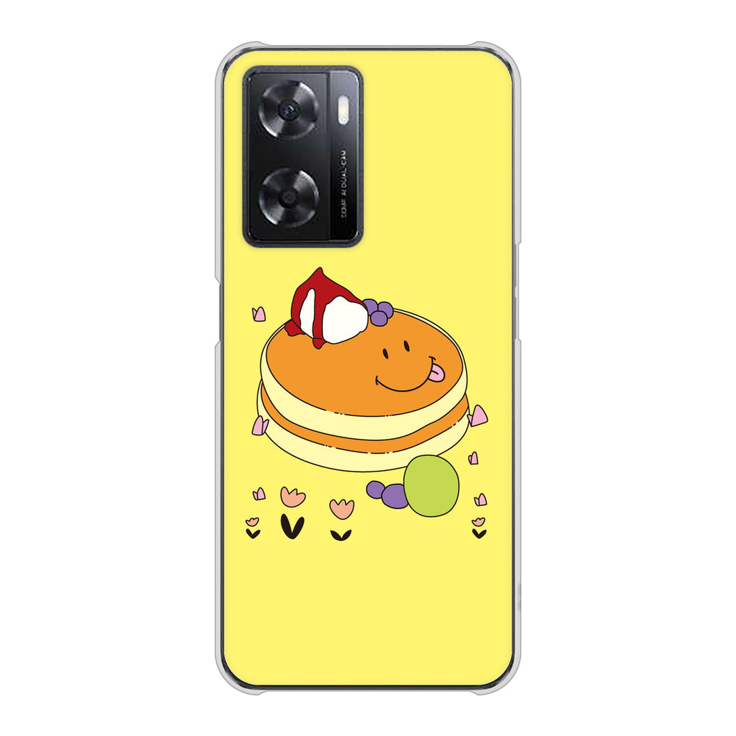 OPPO A77 高画質仕上げ 背面印刷 ハードケース【MA901 パンケーキ】