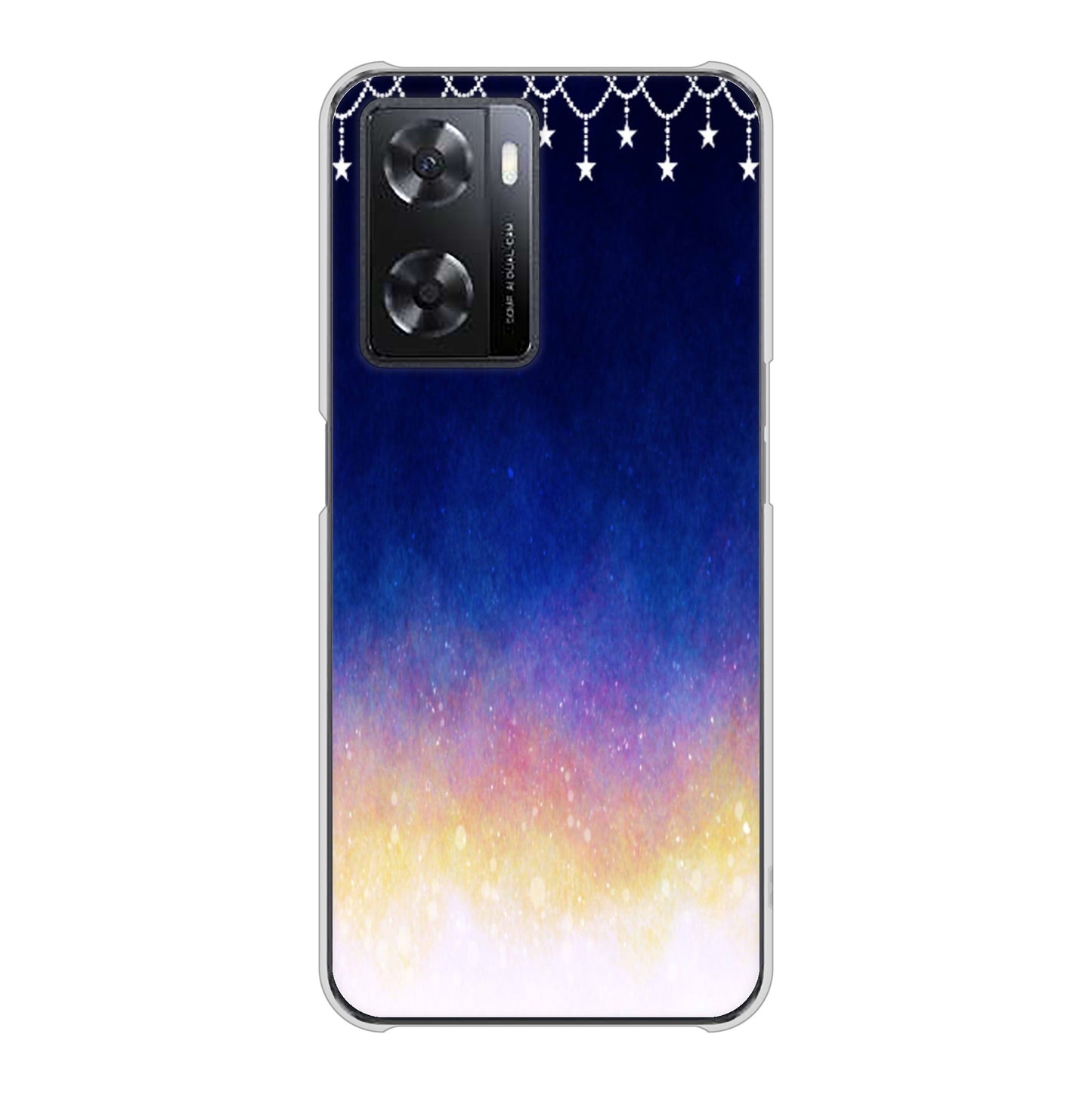 OPPO A77 高画質仕上げ 背面印刷 ハードケース【MI803 冬の夜空】