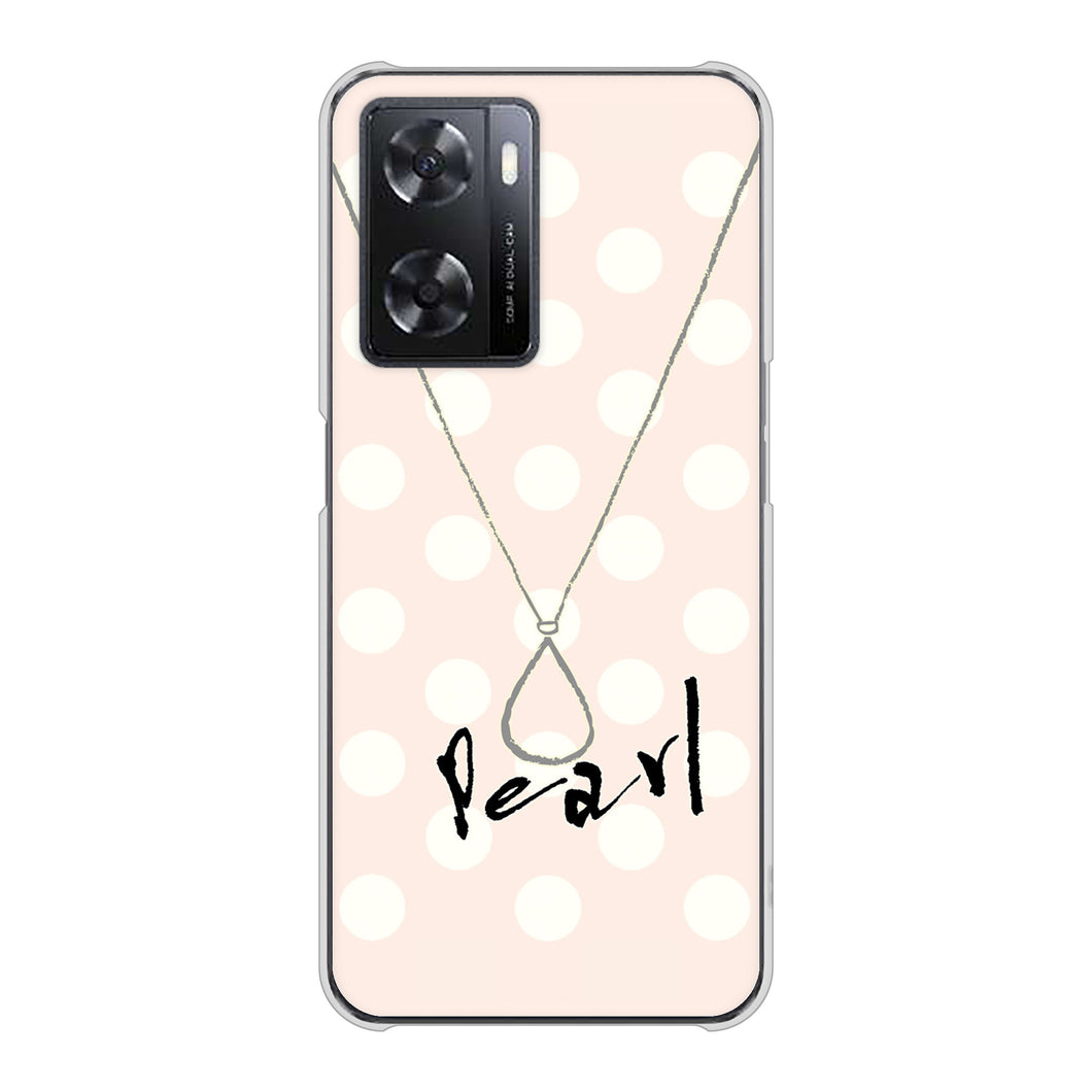 OPPO A77 高画質仕上げ 背面印刷 ハードケース【OE815 6月パール】