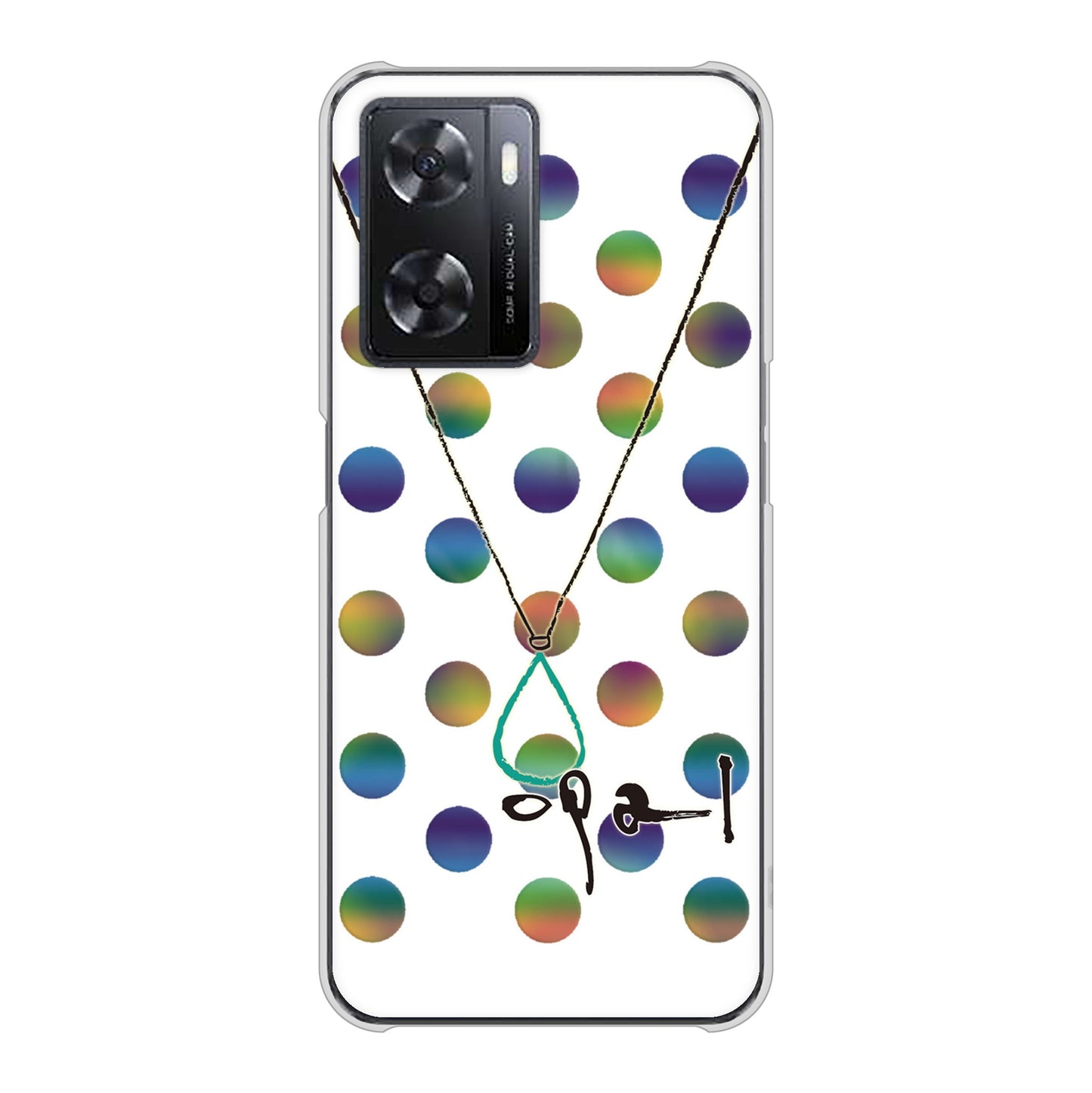 OPPO A77 高画質仕上げ 背面印刷 ハードケース【OE819 10月オパール】