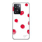 OPPO A77 高画質仕上げ 背面印刷 ハードケース【OE836 手描きシンプル ホワイト×レッド】