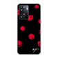 OPPO A77 高画質仕上げ 背面印刷 ハードケース【OE837 手描きシンプル ブラック×レッド】