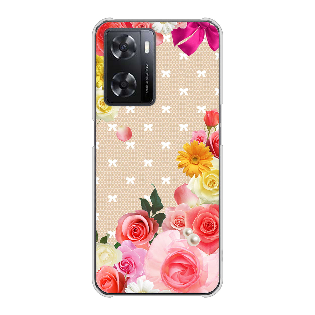 OPPO A77 高画質仕上げ 背面印刷 ハードケース【SC825 ロリータレース】