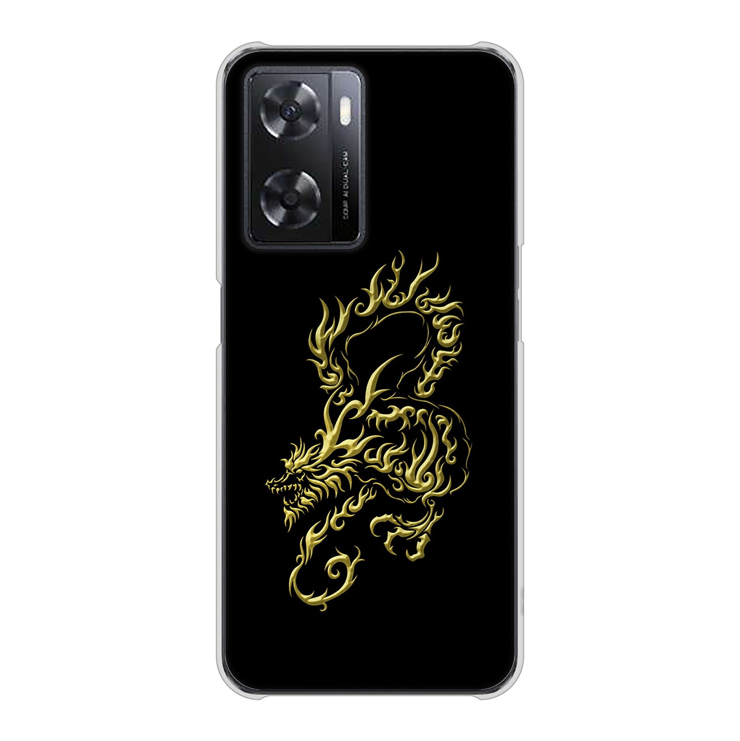 OPPO A77 高画質仕上げ 背面印刷 ハードケース【VA831 闇と龍】