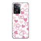 OPPO A77 高画質仕上げ 背面印刷 ハードケース【VA929 ハートがいっぱい ピンク】