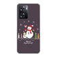OPPO A77 高画質仕上げ 背面印刷 ハードケース【XA809 雪だるまの親子】