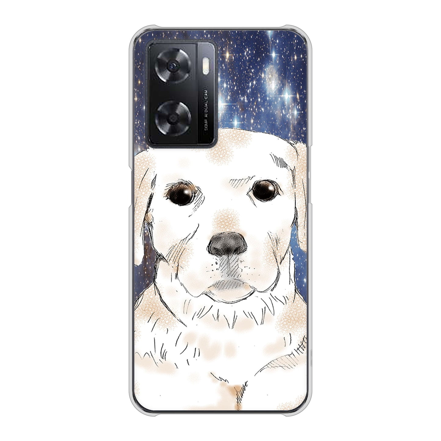 OPPO A77 高画質仕上げ 背面印刷 ハードケース【YD820 ラブラドールレトリバー01】