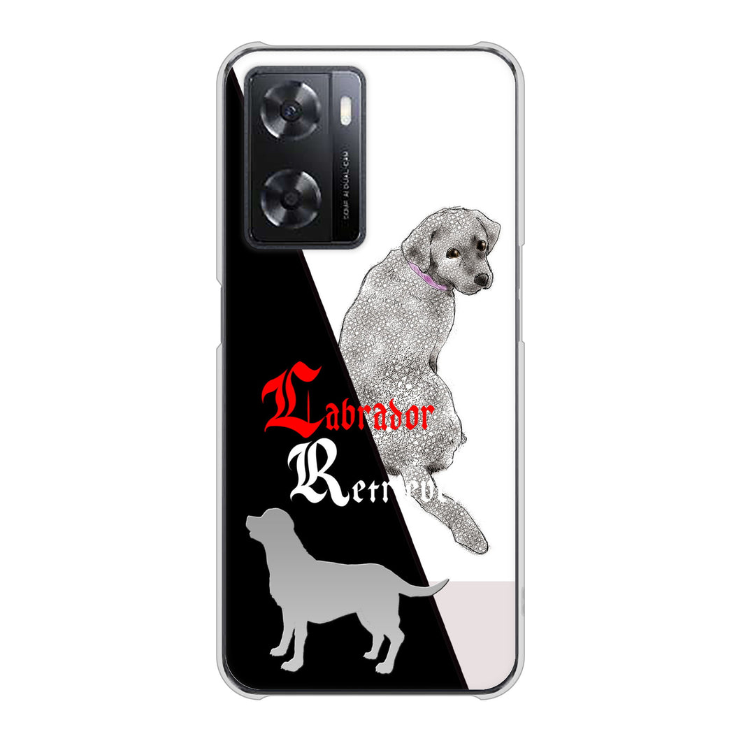 OPPO A77 高画質仕上げ 背面印刷 ハードケース【YD822 ラブラドールレトリバー03】
