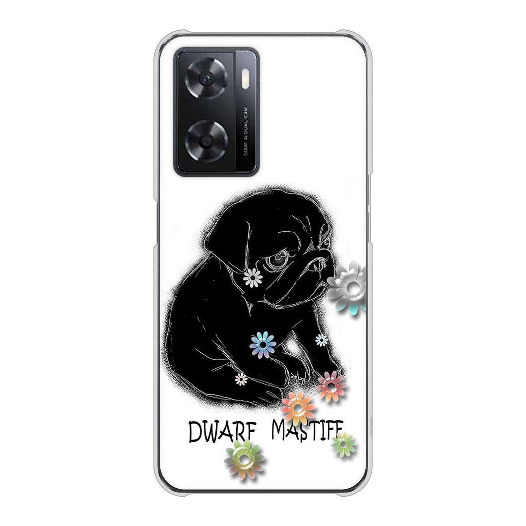 OPPO A77 高画質仕上げ 背面印刷 ハードケース【YD859 パグ05】