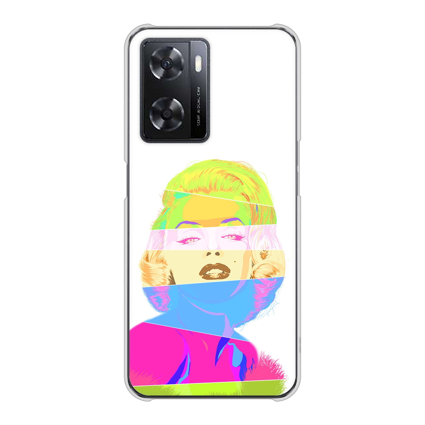 OPPO A77 高画質仕上げ 背面印刷 ハードケース【YJ208 マリリンモンローデザイン（A）】