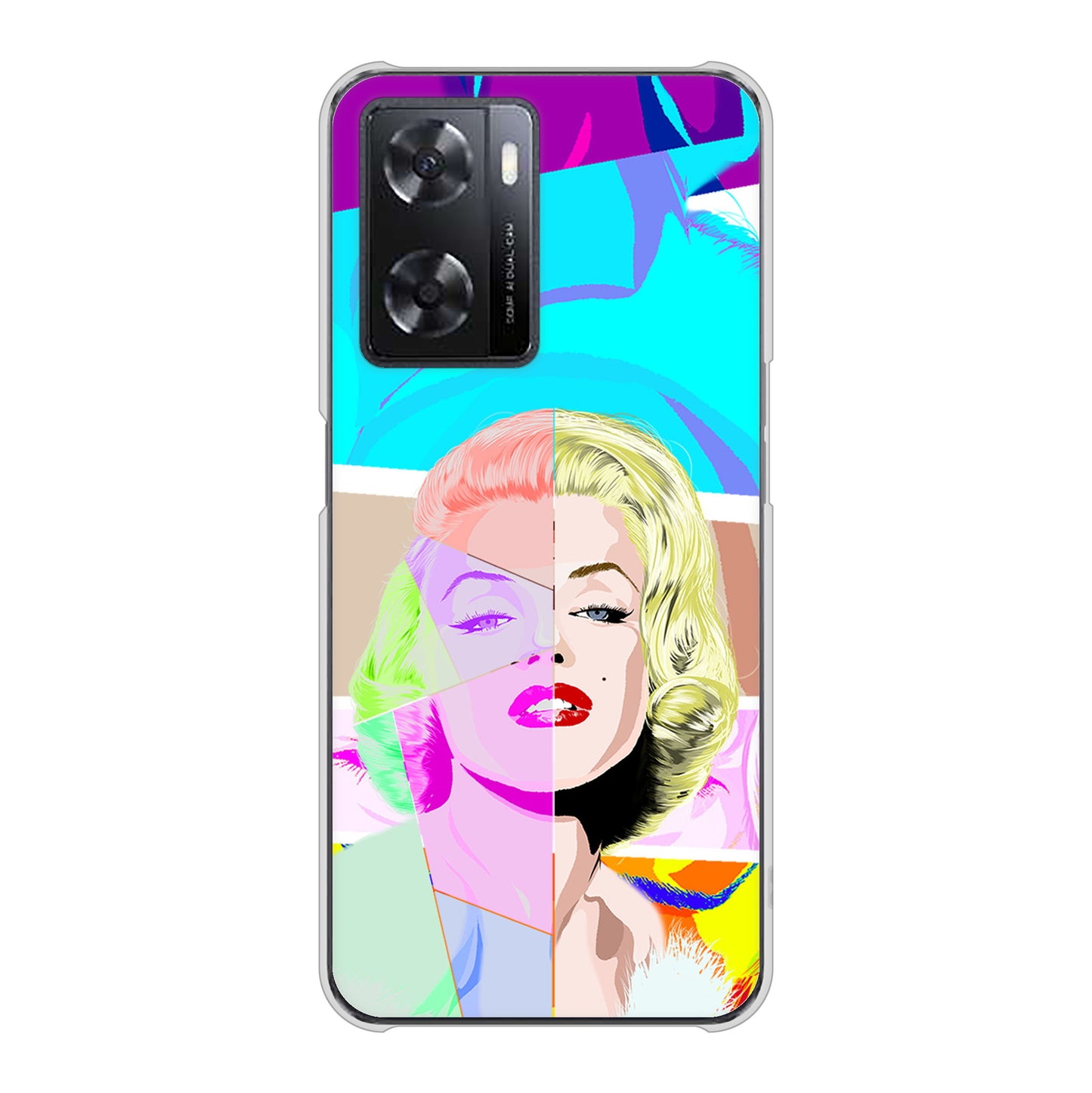 OPPO A77 高画質仕上げ 背面印刷 ハードケース【YJ210 マリリンモンローデザイン（C）】