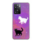 OPPO A77 高画質仕上げ 背面印刷 ハードケース【YJ328 魔法陣猫 キラキラ かわいい ピンク】