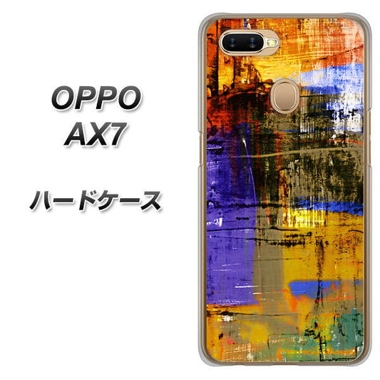 OPPO（オッポ） AX7 高画質仕上げ 背面印刷 ハードケース【609 クラッシュアートBL】