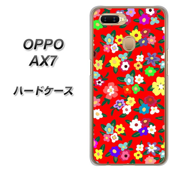 OPPO（オッポ） AX7 高画質仕上げ 背面印刷 ハードケース【780 リバティプリントRD】