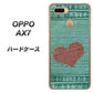 OPPO（オッポ） AX7 高画質仕上げ 背面印刷 ハードケース【1142 デニムとハート】