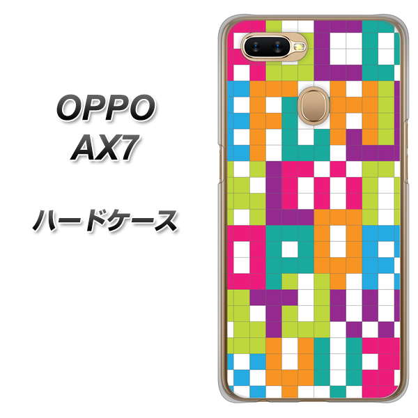 OPPO（オッポ） AX7 高画質仕上げ 背面印刷 ハードケース【IB916  ブロックアルファベット】