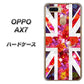 OPPO（オッポ） AX7 高画質仕上げ 背面印刷 ハードケース【SC801 ユニオンジャック リアルフラワー】