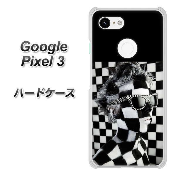 Google Pixel 3 高画質仕上げ 背面印刷 ハードケース【357 bk&wh】