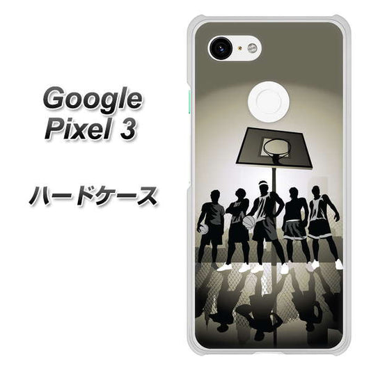 Google Pixel 3 高画質仕上げ 背面印刷 ハードケース【389 クールバスケ】