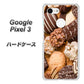 Google Pixel 3 高画質仕上げ 背面印刷 ハードケース【442 クッキー mix】