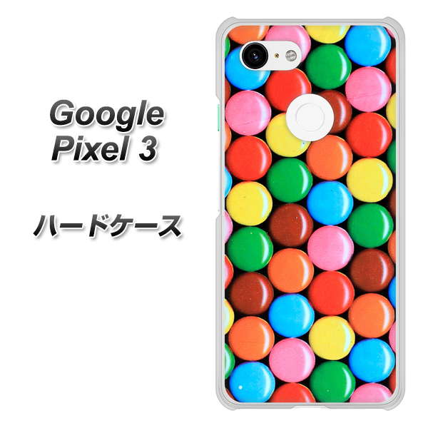 Google Pixel 3 高画質仕上げ 背面印刷 ハードケース【448 マーブルチョコ】