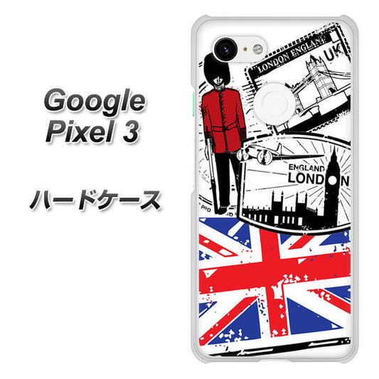 Google Pixel 3 高画質仕上げ 背面印刷 ハードケース【574 ＬＯＮＤＯＮ】