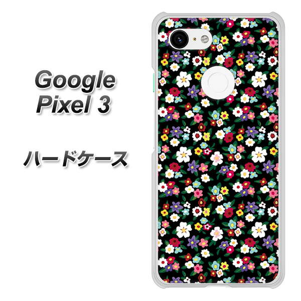 Google Pixel 3 高画質仕上げ 背面印刷 ハードケース【778 マイクロリバティプリントBK】