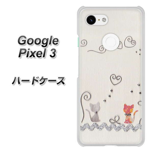 Google Pixel 3 高画質仕上げ 背面印刷 ハードケース【1103 クラフト写真ネコ】