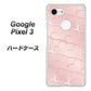 Google Pixel 3 高画質仕上げ 背面印刷 ハードケース【1340 かくれハート（ローズピンク）】