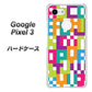 Google Pixel 3 高画質仕上げ 背面印刷 ハードケース【IB916  ブロックアルファベット】