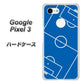 Google Pixel 3 高画質仕上げ 背面印刷 ハードケース【IB922 SOCCER_ピッチ】