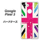 Google Pixel 3 高画質仕上げ 背面印刷 ハードケース【SC806 ユニオンジャック ピンクビンテージ】