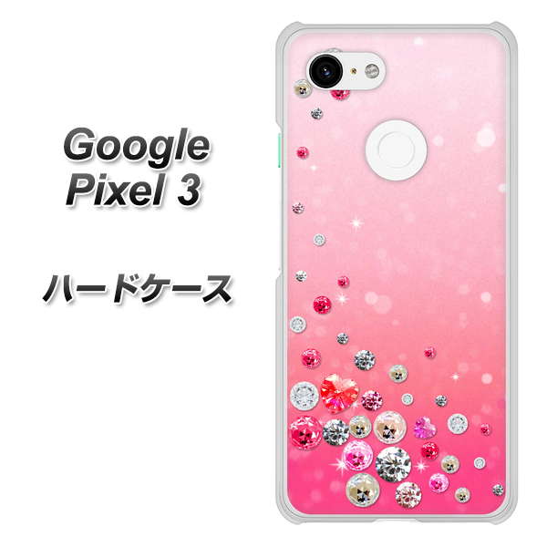 Google Pixel 3 高画質仕上げ 背面印刷 ハードケース【SC822 スワロデコ風プリント】