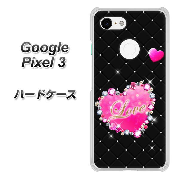 Google Pixel 3 高画質仕上げ 背面印刷 ハードケース【SC823 スワロデコ風プリント】