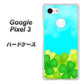 Google Pixel 3 高画質仕上げ 背面印刷 ハードケース【VA820 四葉のクローバー畑】