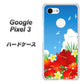 Google Pixel 3 高画質仕上げ 背面印刷 ハードケース【VA821 ハイビスカスと青空】