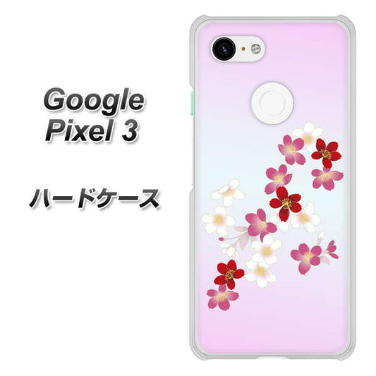 Google Pixel 3 高画質仕上げ 背面印刷 ハードケース【YJ320 桜 和】