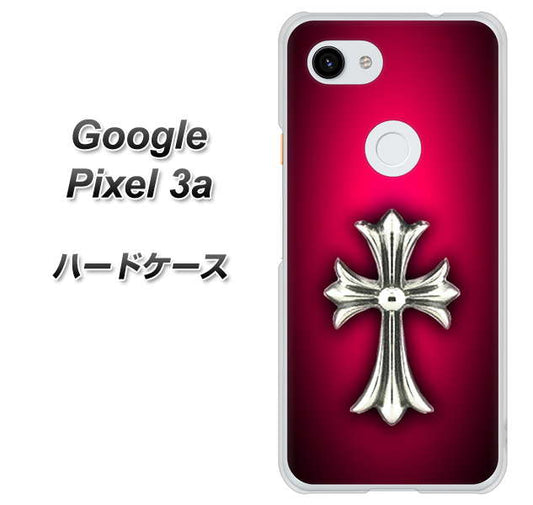 Google Pixel 3a 高画質仕上げ 背面印刷 ハードケース【249 クロスレッド】