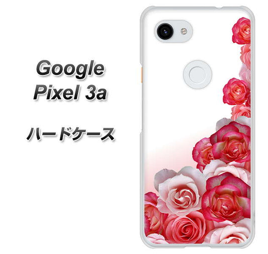 Google Pixel 3a 高画質仕上げ 背面印刷 ハードケース【299 薔薇の壁】