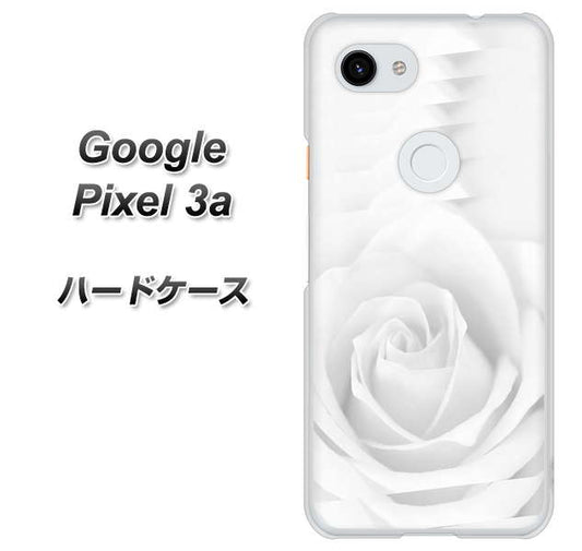Google Pixel 3a 高画質仕上げ 背面印刷 ハードケース【402 ホワイトＲｏｓｅ】
