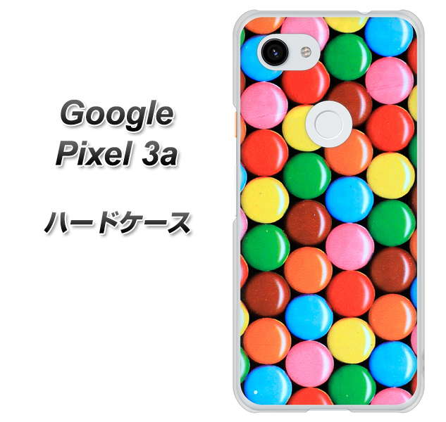 Google Pixel 3a 高画質仕上げ 背面印刷 ハードケース【448 マーブルチョコ】