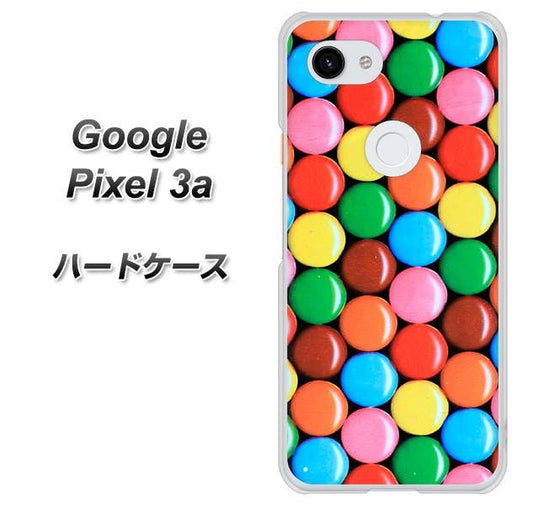 Google Pixel 3a 高画質仕上げ 背面印刷 ハードケース【448 マーブルチョコ】