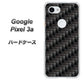 Google Pixel 3a 高画質仕上げ 背面印刷 ハードケース【461 カーボン】