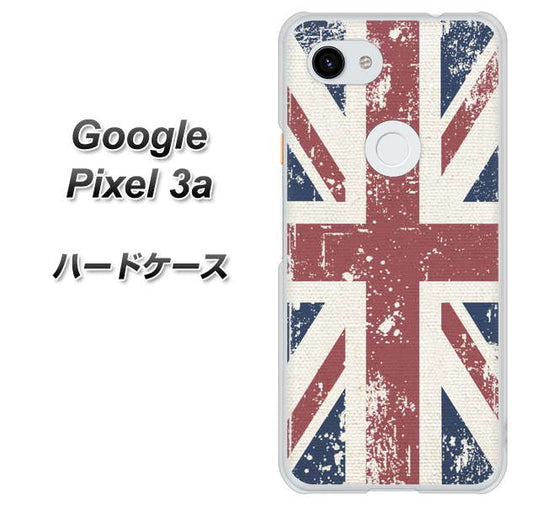 Google Pixel 3a 高画質仕上げ 背面印刷 ハードケース【506 ユニオンジャック ビンテージ】