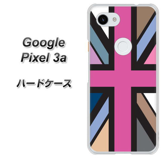 Google Pixel 3a 高画質仕上げ 背面印刷 ハードケース【507 ユニオンジャック デスカラー】