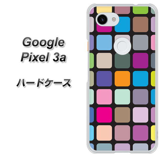 Google Pixel 3a 高画質仕上げ 背面印刷 ハードケース【509 カラースクエア】