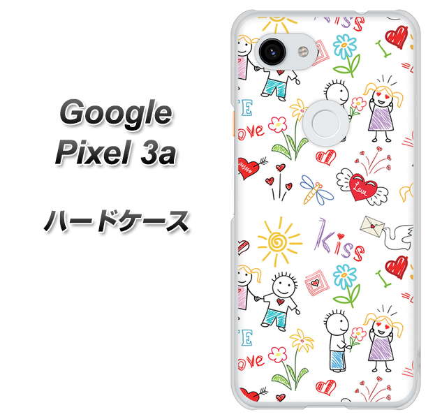 Google Pixel 3a 高画質仕上げ 背面印刷 ハードケース【710 カップル】