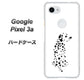 Google Pixel 3a 高画質仕上げ 背面印刷 ハードケース【1038 振り向くダルメシアン（WH）】